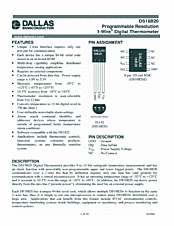 DataSheet DS18B20 pdf